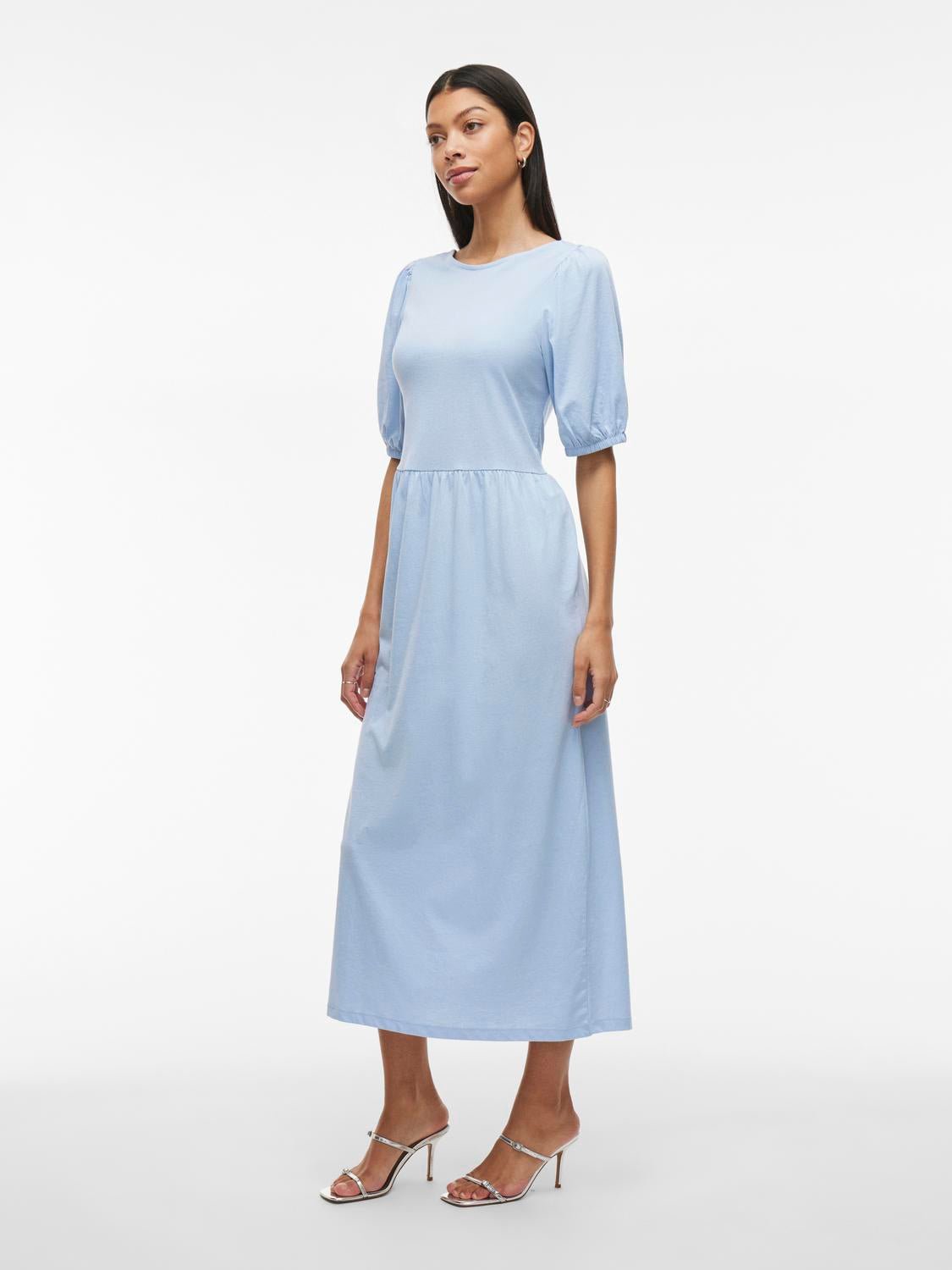 VISUMMERA Midi Dress - Kentucky Blue - VERO MODA & VILA Bergvik